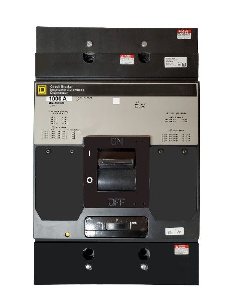 MAL361000 MAL Frame Style, Molded Case Circuit Breaker, Thermal Magnetic Non-interchangeable Trip Unit, 1000 Ampere at 40 Degree Celsius, 3 Pole, Line and Load End Terminals Standard. New Surplus and Certified Reconditioned with 1 Year Warranty.