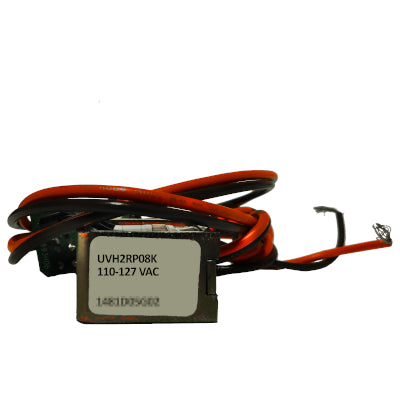 UVH2RP08K Undervoltage Release Mechanism (UVR), J-Frame Style, Field Mounted, Pigtail Lead Connection, Right Pole Mounting on Molded Case Circuit Breakers, 110-127V AC @ 50/60HZ. New Surplus and Certified Reconditioned with 1 Year Warranty.