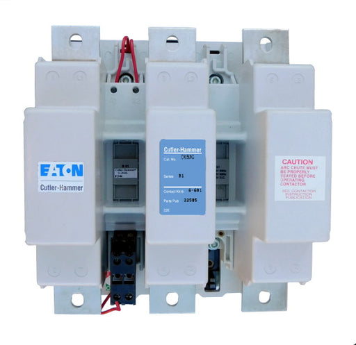 CN15VN3AB Magnetic Motor Contactor, B Series, NEMA Size 8, 1215 Amps, 3 Poles, 120V AC Coil, Full Voltage 600VAC, Open Style No Enclosure, Non-Reversing, Max HP Ratings: 400 @ 208VAC, 450 @ 240VAC, 900 @ 480VAC, 900 @ 600VAC. New Surplus and Certified Reconditioned with 1 Year Warranty.