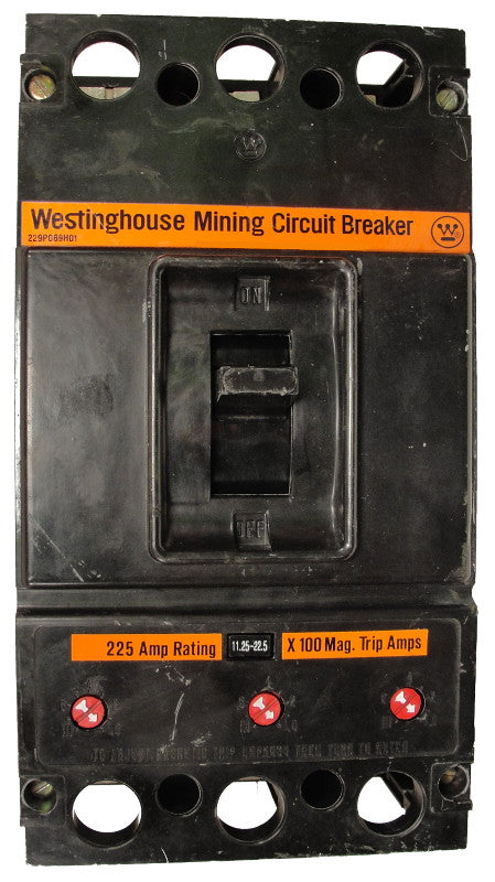 KAM3180 200-400 MAG-ONLY (2609D60G67) K Frame Style, Molded Case Mining Circuit Breaker, Non-Interchangeable Magnetic Only Trip Unit, 180 Ampere at 40 Degree Celsius, 3 Pole, 600VAC @ 50/60HZ, Interrupting Ratings: 25 Kiloampere @ 240VAC, 22 Kiloampere @ 480VAC, 22 Kiloampere @ 600VAC, No Lugs Standard. 1 Year Warranty.