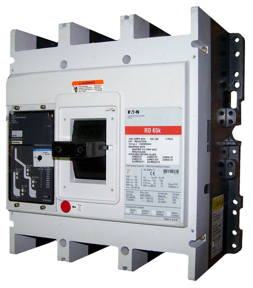 RD316T35W RD Frame Style, Molded Case Circuit Breaker, Electronic Non-Interchangeable Trip Unit(Digitrip RMS 310), (LSG)Trip Unit Functions, 1600 Ampere at 40 Degree Celsius, 3 Pole, 600VAC @ 50/60HZ, Without Terminals. New Surplus and Certified Reconditioned with 1 Year Warranty.