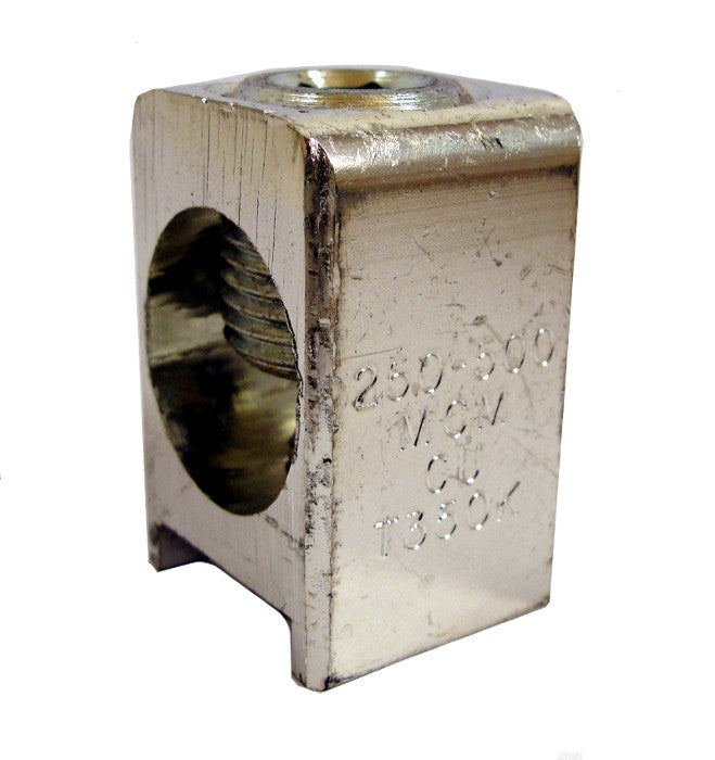 T350K Terminals, K-Frame Style, Pressure Type Lugs or Connectors, Field or Factory Mounted, Used for Line and or Load Connections, 350 Ampere Maximum Breaker Rating, Aluminum Body Material, Cu/Al Wire Type, AWG Wire Range/Number of Conductors 250 - 500. New Surplus and Certified Reconditioned with 1 Year Warranty.