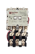 A200M1CAC Magnetic Motor Starter, Nema Size 1, 27 Amps, 3 Poles, 120VAC Coil, Full Voltage 600VAC, Type B Overload Relay Standard, Open Style No Enclosure, Across the Line Starting and Stopping, Single Speed, Non-Reversing, Max HP Ratings: 2 @ 115V/1 Phase, 7 1/2 @ 208V/3 Phase, 7 1/2 @ 240V/3 Phase, 10 @ 480V/3 Phase, 10 @ 600V/3 Phase. New Surplus and Certified Reconditioned with 1 Year Warranty.
