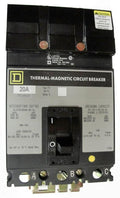 FC34020 FC (I-Line) Frame Style, Molded Case Circuit Breaker, Thermal Magnetic Non-interchangeable Trip Unit, 20 Ampere at 40 Degree Celsius, 3 Pole, Interrupting Ratings: 100 Kiloampere @ 240 VAC, 65 Kiloampere @ 480 VAC, Load End Terminals Standard. New Surplus and Certified Reconditioned with 1 Year Warranty.