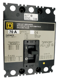 FHP36070 FHP Frame Style, Molded Case Circuit Breaker, Panel Mounted, Thermal Magnetic Non-interchangeable Trip Unit, 70 Ampere at 40 Degree Celsius, 3 Pole, Load End Terminals Only. New Surplus and Certified Reconditioned with 1 Year Warranty.