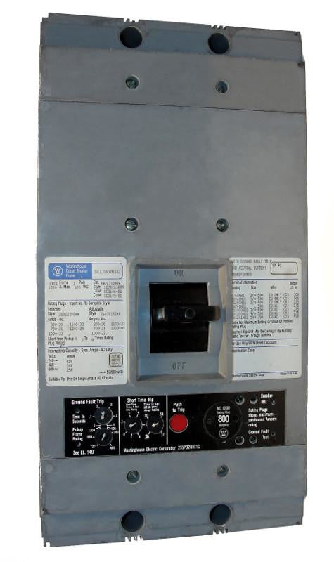 HNCGA3800 HNCGA Frame Style, Molded Case Circuit Breaker, Mark 75, LSIG Function Non-Interchangeable Trip Unit, High Interrupting Capacity, 3 Pole, 600VAC @ 50/60HZ, High Interrupting Style, with 800 Amp Rating Plug, Line and Load End Terminals Standard. New Surplus and Certified Reconditioned with 1 Year Warranty.