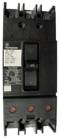 JB3175 JB Frame Style, Molded Case Circuit Breaker, Thermal Magnetic Non-Interchangeable Trip Unit, 175 Ampere at 40 Degree Celsius, 3 Pole, 600VAC @ 50/60HZ. New Surplus and Certified Reconditioned with 1 Year Warranty.
