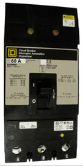 KH36080 KH (I-Line) Frame Style, Molded Case Circuit Breaker, Thermal Magnetic Non-interchangeable Trip Unit, 80 Ampere at 40 Degree Celsius, 3 Pole, Load End Terminals Standard. New Surplus and Certified Reconditioned with 1 Year Warranty.