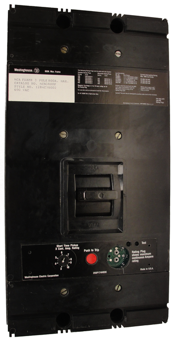 MCA3600 (MCA3800F w/600 Amp Rating Plug)