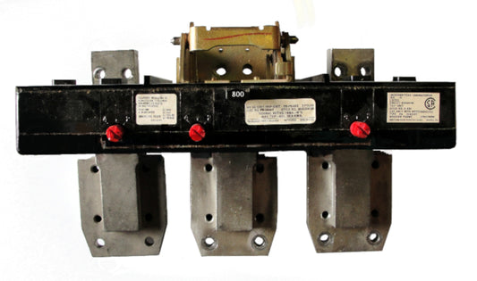 PB3800T Trip Unit, PB Frame Style, Thermal-Magnetic, 800 Ampere at 40 Degree Celsius, 3 Pole, 600VAC. New Surplus and Certified Reconditioned with 1 Year Warranty.