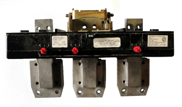 PB3800T Trip Unit, PB Frame Style, Thermal-Magnetic, 800 Ampere at 40 Degree Celsius, 3 Pole, 600VAC. New Surplus and Certified Reconditioned with 1 Year Warranty.
