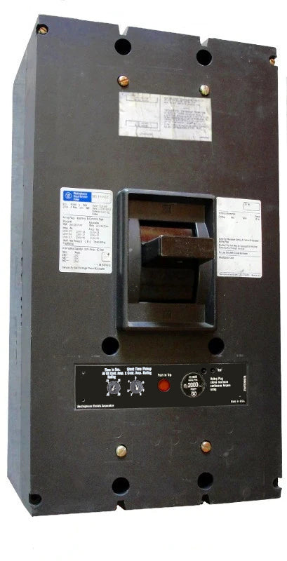 PCC31600 PCC Frame Style, Molded-Case Circuit Breaker, 100% Rated, Seltronic Solid State Electronic Trip Unit, with LS - Long-Time and Short-Time Trip Functions, 1600 Amps at 40 Degree Celsius, 3 Pole, 600VAC @ 50/60HZ, Rear Connected, Complete Breaker with 1600 Amp Rating Plug Installed. New Surplus and Certified Reconditioned with 1 Year Warranty.