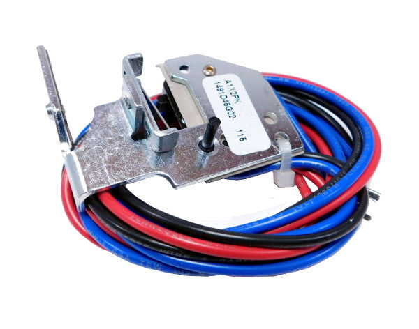 A1X2PK Auxiliary Switch, J-Frame Style, Field Mounted, 1A(open)-1B(closed)Contacts, Pigtail Lead Connection, Right Pole Mounting on Molded Case Circuit Breakers and Rear Exit Standard, 600VAC @ 50/60HZ. New Surplus and Certified Reconditioned with 1 Year Warranty.