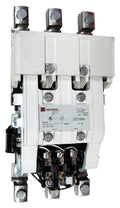 A200M5CE Magnetic Motor Starter, Nema Size 5, 270 Amps, 3 Poles, 600VAC Coil, Full Voltage 600VAC, Type B Overload Relay Standard, Open Style No Enclosure, Clapper Design, Across the Line Starting and Stopping, Single Speed, Non-Reversing, Max HP Ratings: 75 @ 208V/3 Phase, 100 @ 240V/3 Phase, 200 @ 480V/3 Phase, 200 @ 600V/3 Phase. New Surplus and Certified Reconditioned with 1 Year Warranty.