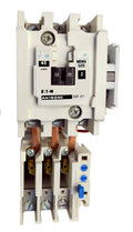 AN16GN0AC Magnetic Motor Starter, Nema Size 2, 45 Amps, 3 Poles, 120VAC Coil, Full Voltage 600VAC, Type C Overload Relay Standard, Open Style No Enclosure, Across the Line Starting and Stopping, Single Speed, Non-Reversing, Max HP Ratings (3 Phase): 10 @ 208VAC, 15 @ 240VAC, 25 @ 480VAC, 25 @ 600VAC. New Surplus and Certified Reconditioned with 1 Year Warranty.
