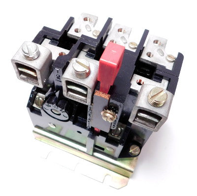 AN23A Type A Overload Relay, Automatic, Starter Mounted, Ambient Non-Compensated, Full Load Amps 26.3-45. New Surplus and Certified Reconditioned with 1 Year Warranty.