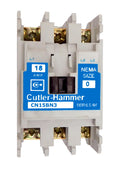 CN15BN3AB Magnetic Motor Contactor, B Series, NEMA Size 0, 18 Amps, 3 Poles, 120V AC Coil, Full Voltage 600VAC, Open Style No Enclosure, Non-Reversing, Max HP Ratings: 3 @ 208VAC, 3 @ 240VAC, 5 @ 480VAC, 5 @ 600VAC. New Surplus and Certified Reconditioned with 1 Year Warranty.