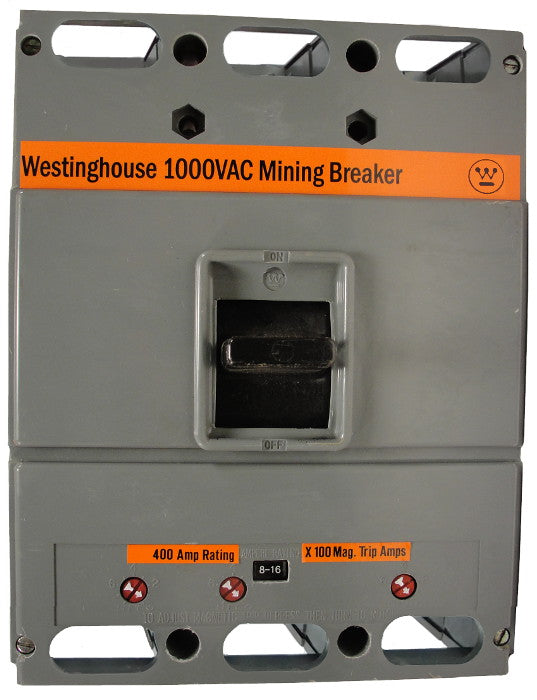 HLAM3600 2000-4000 THERMAL-MAG L Frame Style, Molded Case Mining Circuit Breaker, Interchangeable Thermal Magnetic Trip Unit, 600 Ampere at 40 Degree Celsius, 3 Pole, 1000VAC @ 50/60HZ, Interrupting Ratings: 12 Kiloampere @ 1000VAC, No Lugs Standard. 1 Year Warranty.