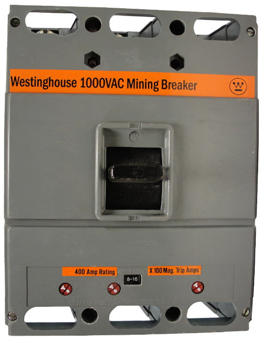 HLAM3600 1125-2250 THERMAL-MAG W/ AUX L Frame Style, Molded Case Mining Circuit Breaker, Interchangeable Thermal Magnetic Trip Unit, 600 Ampere at 40 Degree Celsius, 3 Pole, 1000VAC @ 50/60HZ, Interrupting Ratings: 12 Kiloampere @ 1000VAC, 1A1B Auxiliary Installed, No Lugs Standard. 1 Year Warranty.