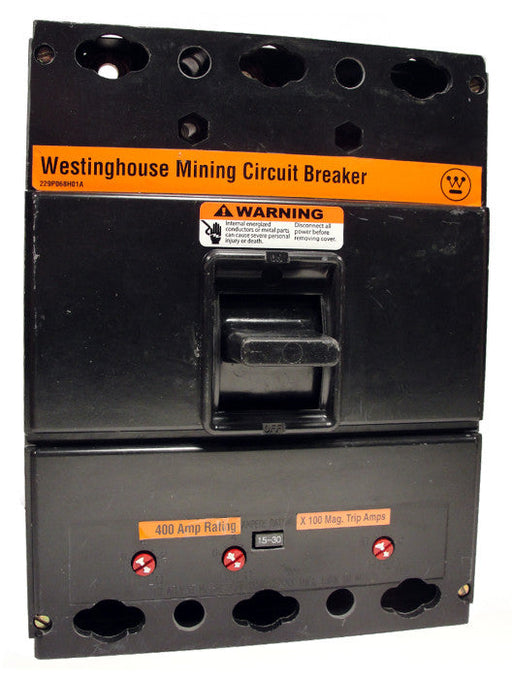 LAM3400 1125-2250 MAG-ONLY L Frame Style, Molded Case Mining Circuit Breaker, Interchangeable Magnetic Only Trip Unit, 400 Ampere at 40 Degree Celsius, 3 Pole, 600VAC @ 50/60HZ, Interrupting Ratings: 42 Kiloampere @ 240VAC, 30 Kiloampere @ 480VAC, 22 Kiloampere @ 600VAC, No Lugs Standard. 1 Year Warranty.
