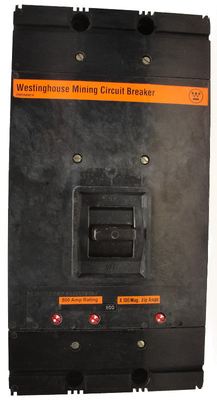 MAM3800 2000-4000 THERMAL-MAG W/ UVR & AUX M Frame Style, Molded Case Mining Circuit Breaker, Interchangeable Thermal Magnetic Trip Unit, 800 Ampere at 40 Degree Celsius, 3 Pole, 600VAC @ 50/60HZ, 120v UVR installed, 1A-1B Auxiliary Installed, No Lugs Standard. 1 Year Warranty.