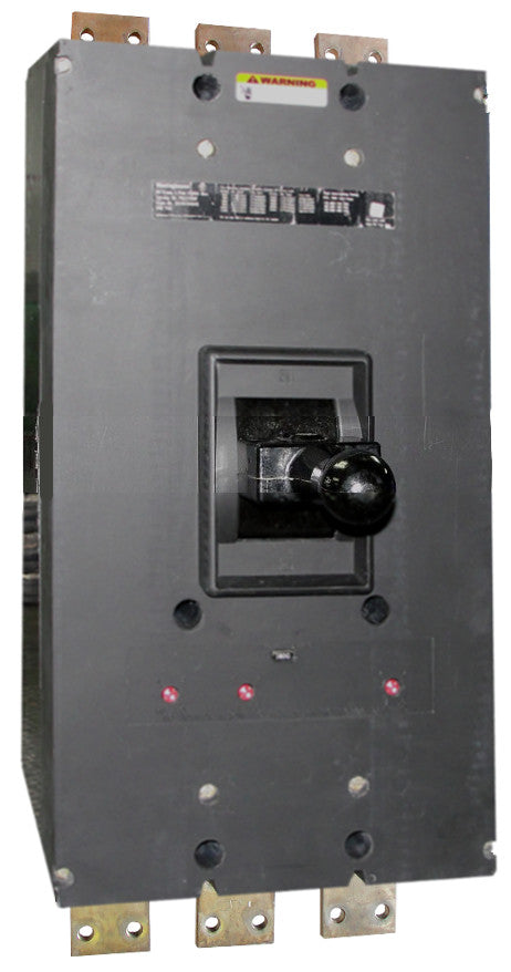 PBF31600 PB Frame Style, Molded-Case Circuit Breaker, Thermal Magnetic Interchangeable Trip Unit, 1600 Ampere at 40 Degree Celsius, 3 Pole, 600VAC @ 50/60HZ, Front Connected, Frame Rated at 2000 Ampere. New Surplus and Certified Reconditioned with 1 Year Warranty.