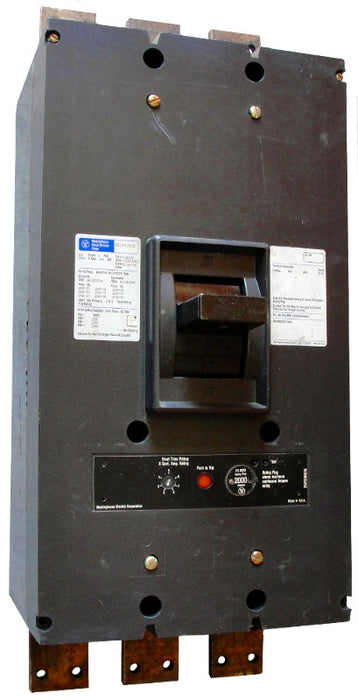 PCF31800 PC Frame Style, Molded-Case Circuit Breaker, Seltronic Solid State Electronic Trip Unit, 1800 Ampere at 40 Degree Celsius, 3 Pole, 600VAC @ 50/60HZ, Front Connected, Complete Breaker with Rating Plug Installed. New Surplus and Certified Reconditioned with 1 Year Warranty.