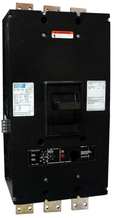 PCFG32000F (Frame Only) PC Frame Style, Ground Fault Molded-Case Circuit Breaker, Frame Only (No Rating Plug Included, 1000-2000 Amp Compatible, 3 Pole, 600VAC @ 50/60HZ, Front Connected, Frame Rated at 2000 Ampere. New Surplus and Certified Reconditioned with 1 Year Warranty.