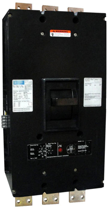 PCFG32500 PC Frame Style, Ground Fault Molded-Case Circuit Breaker, SELTRONIC Solid State Electronic Trip Unit, 2000 Ampere at 40 Degree Celsius, 3 Pole, 600VAC @ 50/60HZ, Front Connected, Frame Rated at 2500 Ampere. New Surplus and Certified Reconditioned with 1 Year Warranty.