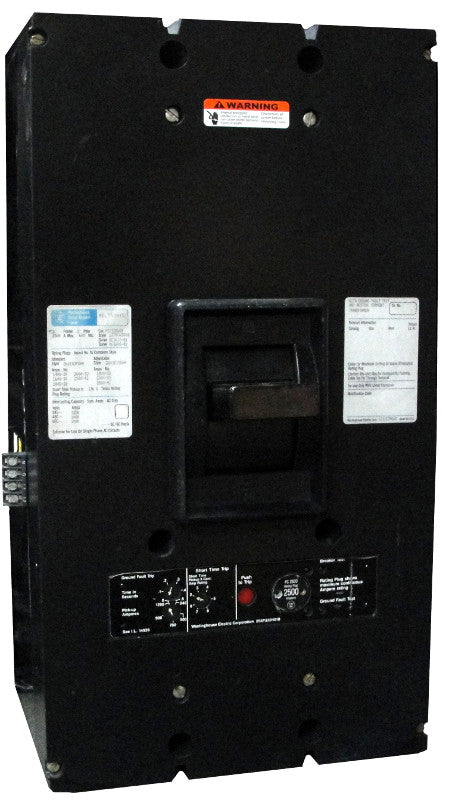 PCG31600 PC Frame Style, Ground Fault Molded-Case Circuit Breaker, SELTRONIC Solid State Electronic Trip Unit, 1600 Ampere at 40 Degree Celsius, 3 Pole, 600VAC @ 50/60HZ, Rear Connected, Frame Rated at 2000 Ampere. New Surplus and Certified Reconditioned with 1 Year Warranty.