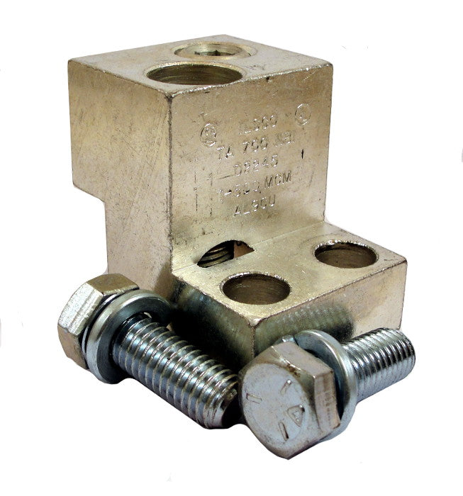 TA700NB1 Terminals, N-Frame Style, Pressure Type Lugs or Connectors, Field or Factory Mounted, Used for Line and or Load Connections, 700 Ampere Maximum Breaker Rating, Aluminum Body Material, Cu/AL Wire Type, AWG Wire Range/Number of Conductors 1 - 500 (2). New Surplus and Certified Reconditioned with 1 Year Warranty. 