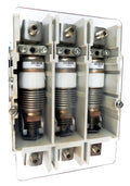 V201KRCJ Vacuum Motor Contactor, Special Purpose Rated, 160 Amps, 3 Poles, 110/120V AC Coil, Full Voltage 1500VAC, Open Style No Enclosure, Non-Reversing, Line and Load End Terminals Standard. New Surplus and Certified Reconditioned with 1 Year Warranty.